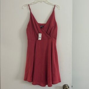 Express Rich coral red Sleeveless Dress